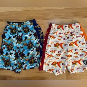 2 pairs youth Large Flow Society lacrosses style shorts